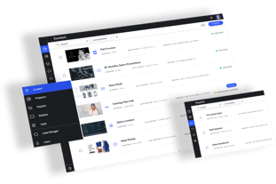 Cloud-based digital signage CMS interface showcasing user-friendly content organization and scheduling features.
