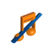 Illustration of customizable blocks for personalized control of music content in our enterprise music for business software